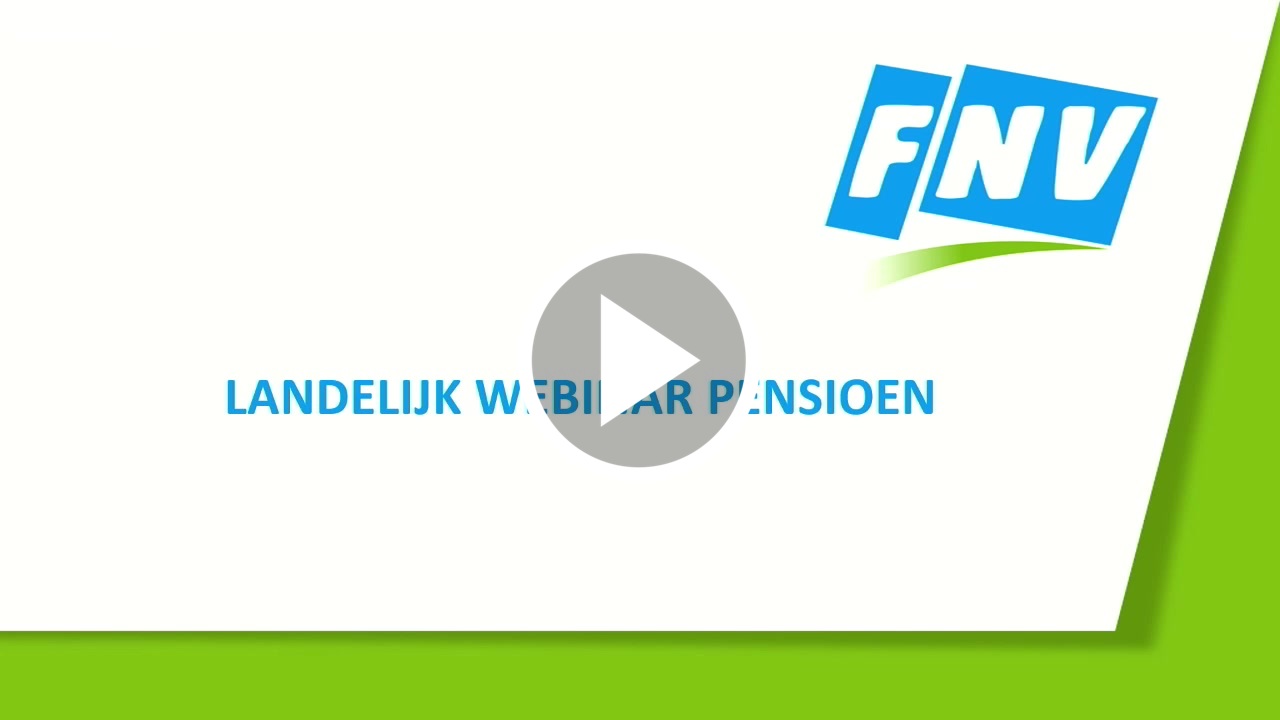FNV Landelijk Webinar Pensioen FNV